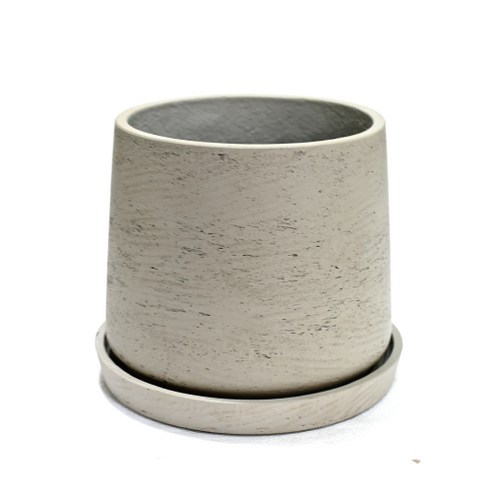 도시정원 Cloud 화분 03 받침세트, WashedGrey