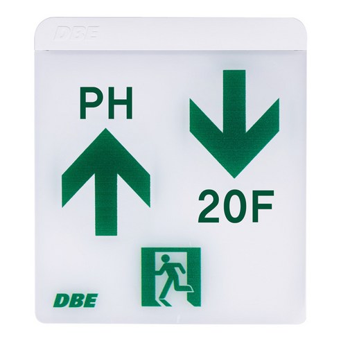 DBE LED 계단유도등 좌상 PH 우하 20F, 1개, 140 x 158 x 42 mm