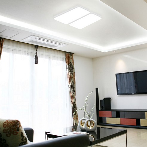 원하 삼성칩 리치 타공 거실4등 LED 100W, 화이트