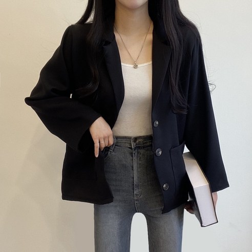 여성용 데일리 로엠 베이직 자켓