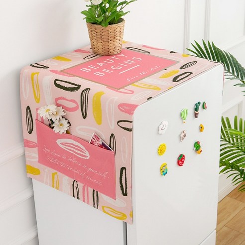 러블리 멀티 사이즈 세탁기 냉장고 커버 B05, 타입21