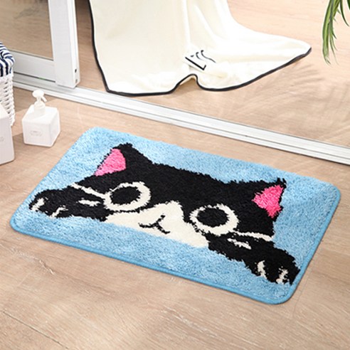 JCP 지켜보는 곰앤냥 욕실 매트, 고양이