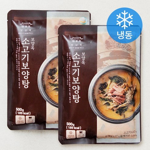 보양옥 소고기 보양탕 (냉동), 500g, 2봉