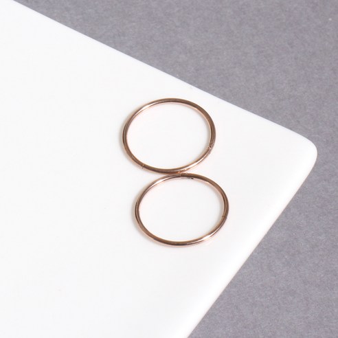 젤루나 써지컬 기본 세그먼트 원터치 링 피어싱 14 x 1 mm P-05 2p