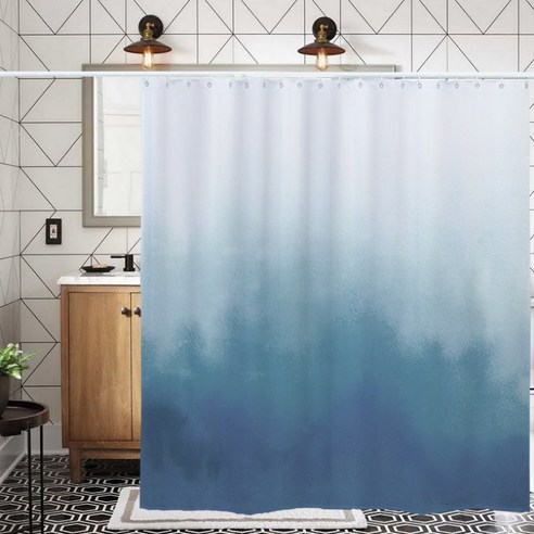 카리스 쿨네이쳐 디자인 방수 욕실 샤워커튼 A07 200 x 200 cm, 1개