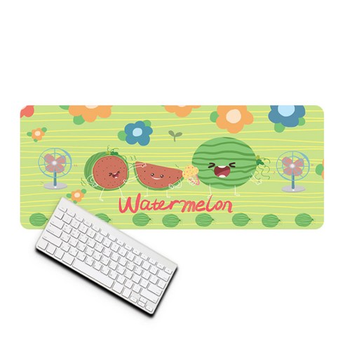 큐티후르츠 마우스장패드 30 x 80 x 0.3 cm, 수박, 1개