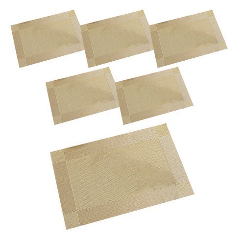 ABM 모던식탁매트 6p, 베이지, 45 x 30 cm