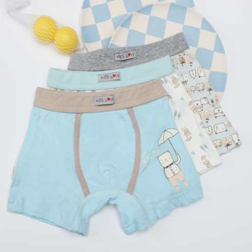 남아용 행복한쇼핑몰 우산곰 드로즈 3종 세트