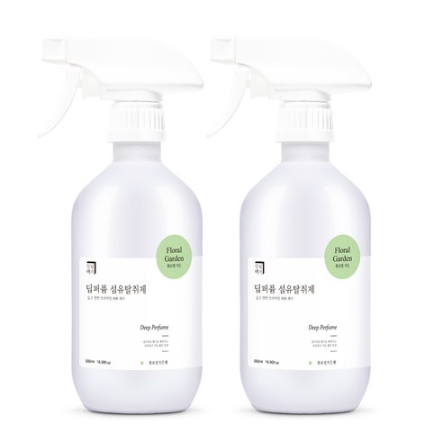 살림백서 딥퍼퓸 섬유탈취제, 500ml, 2개, 플로럴가든