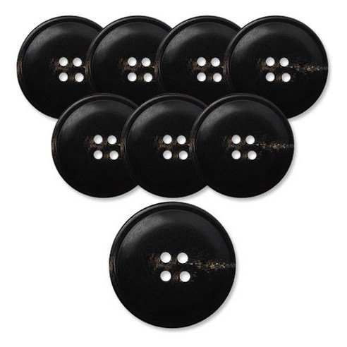 동대문단추왕 고급 무광 코트 가디건 단추 18mm, 티볼리, 8개, 블랙 티볼리