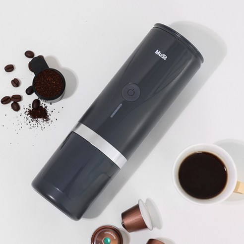 뮤스트 휴대용 원터치 커피머신 A01: 커피 애호가를 위한 편리함과 휴대성의 결합