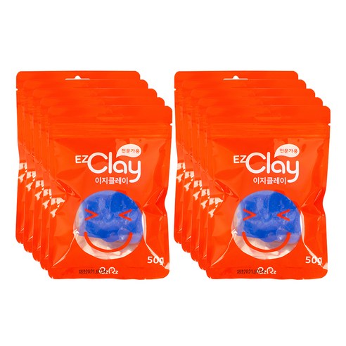 이지피아 이지클레이 10p, 파랑, 50g, 1개