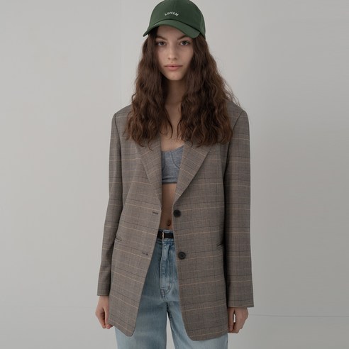 레이디볼륨 여성용 HERITAGE CHECK 자켓