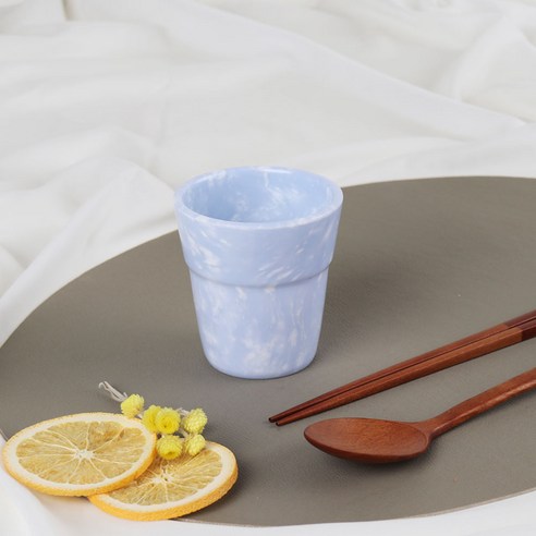 레트로 분식 떡볶이 팝 분식컵, BLUE, 10개