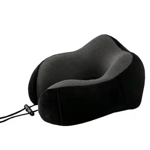 알파커머스 휴대용 메모리폼 u자베개, 블랙