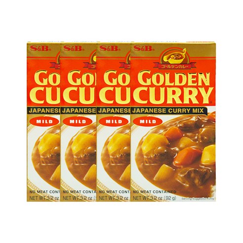 에스앤비 골든카레 순한맛, 92g, 4개