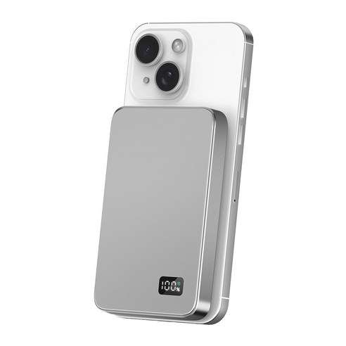 조이트론 맥세이프 울트라 슬림 초경량 고속충전 보조배터리 10000mAh C타입, MiniMax, 실버