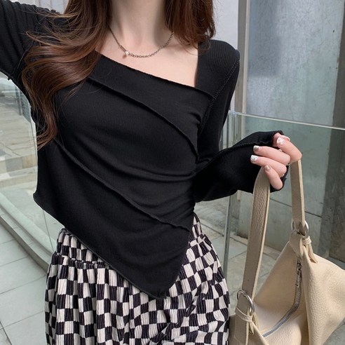 女裝時尚服裝上衣長袖T卹成年女性成年女性女裝女士女士女士女士女裝服飾女裝女裝長袖四季