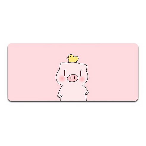 알럽컴 큐티 피그 마우스 장패드 400 x 900 x 3 mm, 핑크병아리피그, 1개
