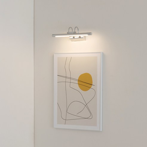 히트조명 스틱바 갤러리 그림 벽등 10W F34808, 크롬(F34808CR)
