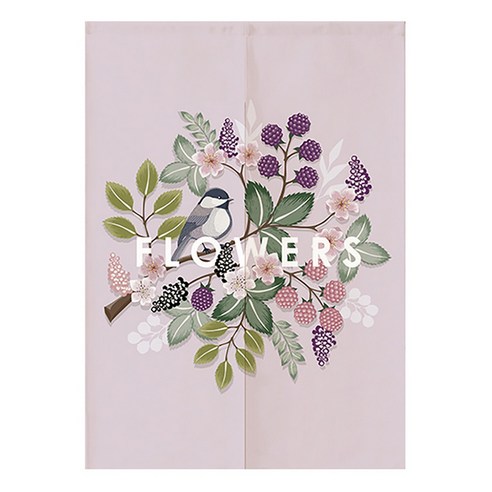 마켓A 디어리프 파티션 커튼, FLOWERS