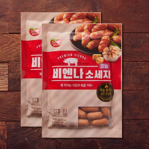 동원 마늘 비엔나, 300g, 2개