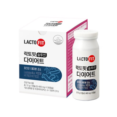 종근당건강 락토핏 솔루션 다이어트 유산균 12g, 30캡슐, 1개