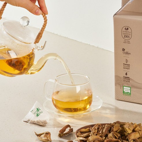 자연담은티 유기농 작두콩차 티백으로 칼칼한 목, 촉촉하게 건강하게!