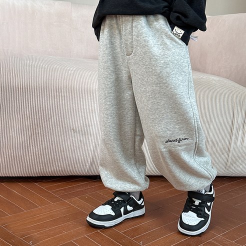 따뜻함과 스타일을 한번에! 스타빈 남아용 기모 조거 팬츠