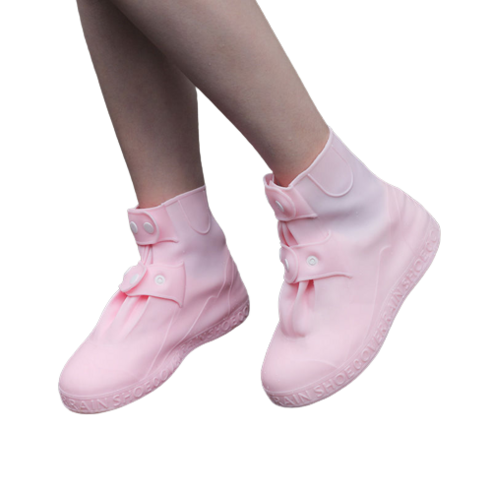 하이퍼 신발 방수 커버 레인슈즈, 핑크, 2XL(310mm), 1개