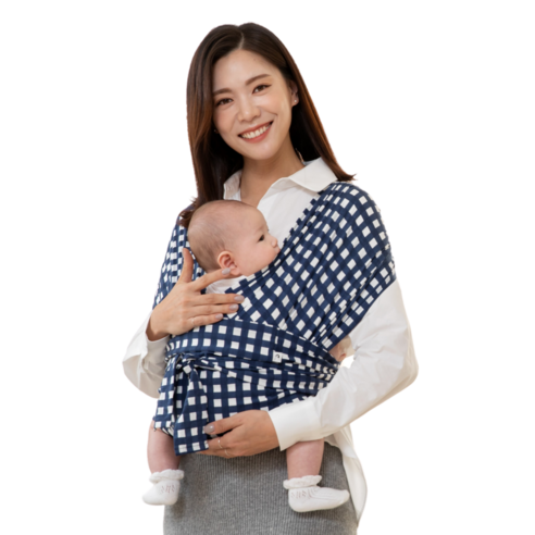 코니 오리지널 아기띠, 네이비 깅엄
