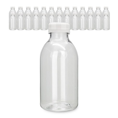 미르 투명 페트병 신형 우유 병뚜껑 500ml, 화이트캡, 27개