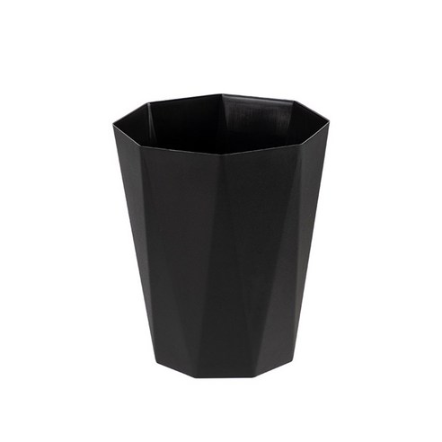 포포 노르딕 심플 비비드 휴지통 L, 블랙, 1개