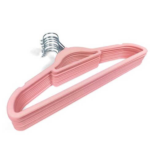 SNF 가정용 옷걸이 38cm, 03 분홍, 10개입