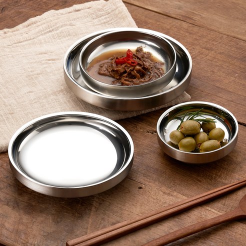 품격 있는 식탁을 완성하는 이딜리 올스텐 샤틴 이중 찬기 20개 세트