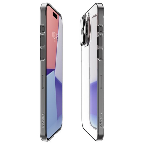 스마트폰을 보호하면서도 미니멀한 디자인을 선보이는 슈피겐 초슬림 투명 울트라씬 에어 휴대폰 케이스