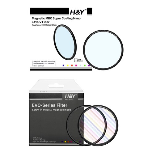 에이치앤와이 마그네틱 HD MRC Nano L41 + Streak Rainbow 82mm 필터 세트