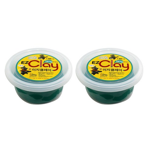 이지피아 이지클레이 2p, 초록, 120g, 2개