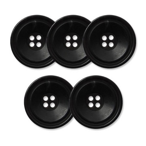 동대문단추왕 고급 무광 코트 가디건 단추 28mm, 블랙포맨, 5개
