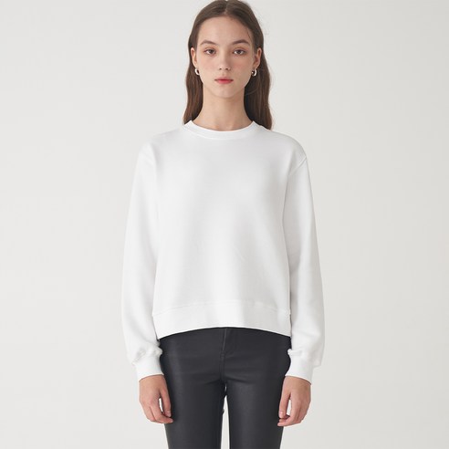레이디볼륨 LOGO PIGMENT WASHING SWEAT SHIRTS