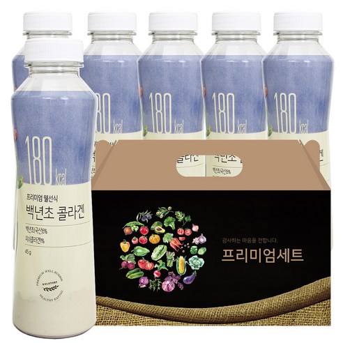 삼성웰스토리 프리미엄웰선식 백년초콜라겐, 6개, 45g