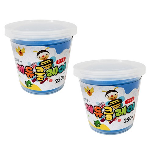 에듀클레이 유아용 클레이 2p, 파랑, 250g, 2개