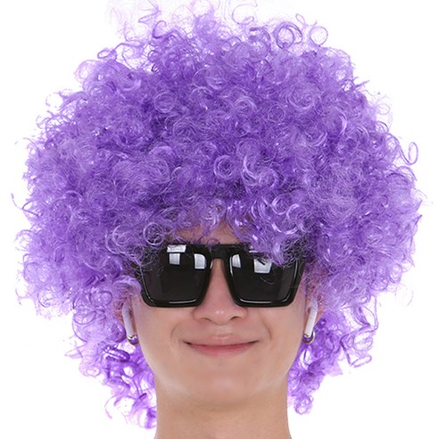 파티공구 점보 파티 가발, 퍼플, 1개