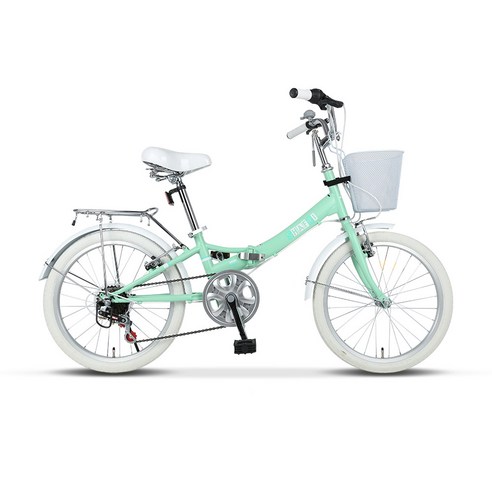 바이맥스 접이식 미니벨로 자전거 샤프리 20, 라이트민트, 145cm