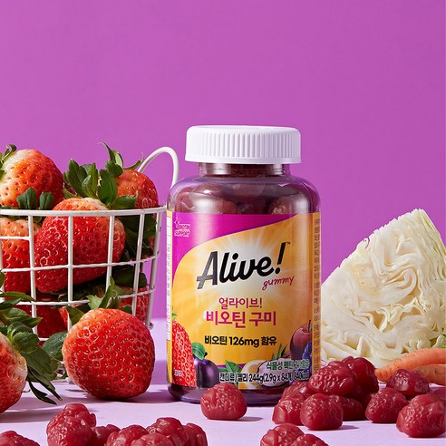 건강한 삶을 위한 필수품, 네츄럴라이프 얼라이브 비오틴 구미 244g