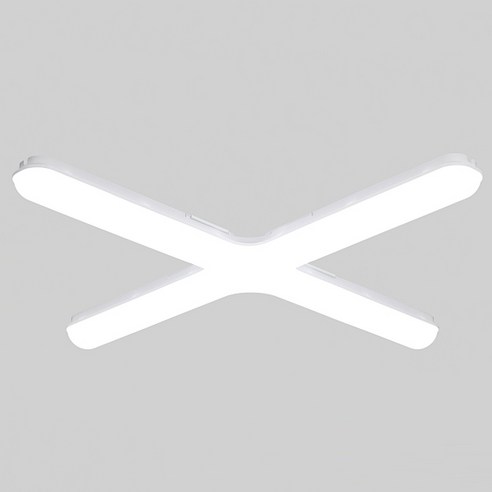 원하 형광 LED 플리커프리 십자 천장등 80W, 주광색(화이트)