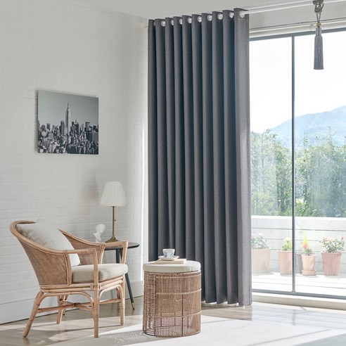 눈부신 햇살은 막고, 꿀잠은 더하고! 린넨룩 암막 커튼으로 삶의 질을 높여보세요.