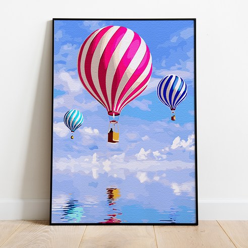 플레이어바웃 DIY 명화 그리기 세트 40 x 50 cm, 구름과 열기구 (MG023)