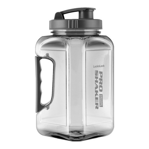 프로쉐이커 락앤락 그랑데 대용량 쉐이크 보틀 2400ml, 클리어 그레이, 1개