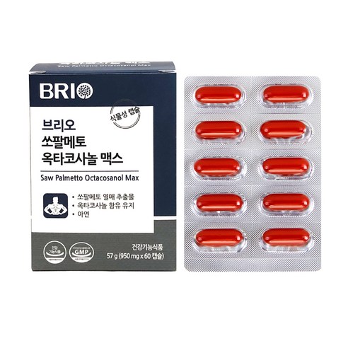 브리오 쏘팔메토 옥타코사놀 맥스, 60정, 1개